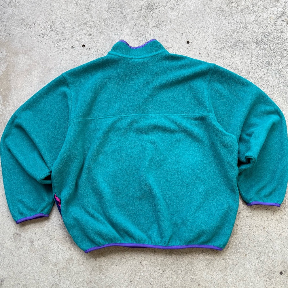 Vintage 90’s LL Bean Snap On Fleece Pullover Sweater - Picture 11 of 11